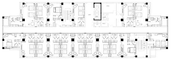 酒店客房規(guī)劃方案、酒店平面布局設(shè)計、方案規(guī)劃圖