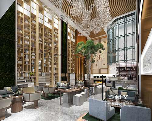 酒店大堂設計效果圖、大堂效果圖